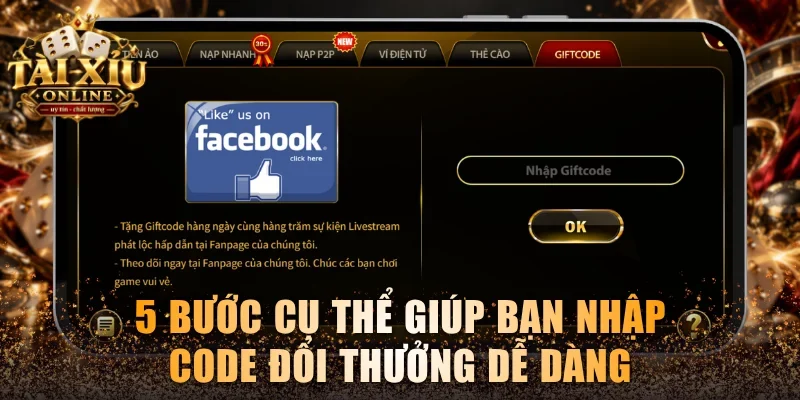 Code Tài Xỉu - Tổng Hợp Mã Giftcode Mới Và Cách Nhận 100% 4 5 bước cụ thể giúp bạn nhập code đổi thưởng dễ dàng